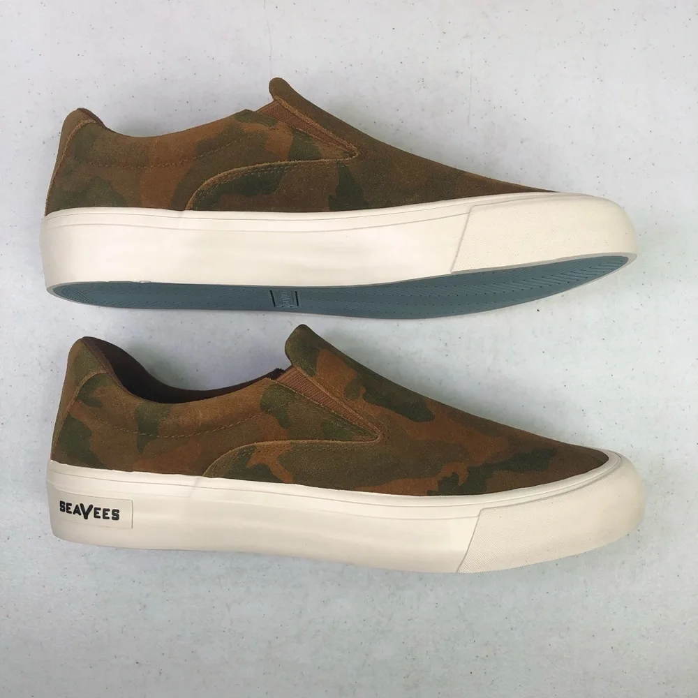 SEAVEES Hawthorne Desert Camo Slip On Sneakers